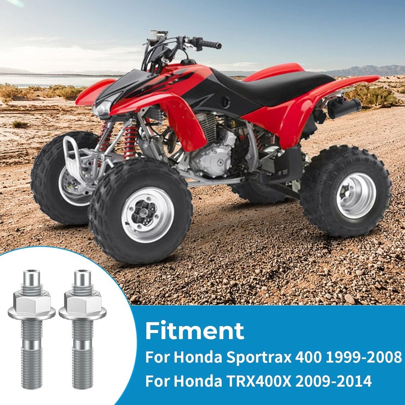 WIKIBB Exhaust Stud Bolt Nuts Kit for Honda TRX400X Sportrax 400 1999-2008 Heavy Duty Exhaust Head Pipe Stud Bolts Kit - Image 2